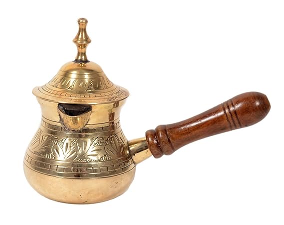 Elegant Turkish Coffee Kettle - Multi-Use Tea Kettle Teapot with Hammered Design - Perfect for Tea Lovers