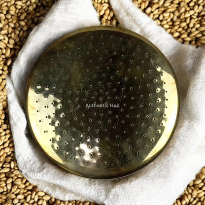 Brass Jalladai Plate, Food Strainer, Plate With Hole, Rice Strainer, Brass Jalladai Plate, Noodle Strainer, Big Rice Strainer, Buy Jalladai - AUTHENTIC HUB