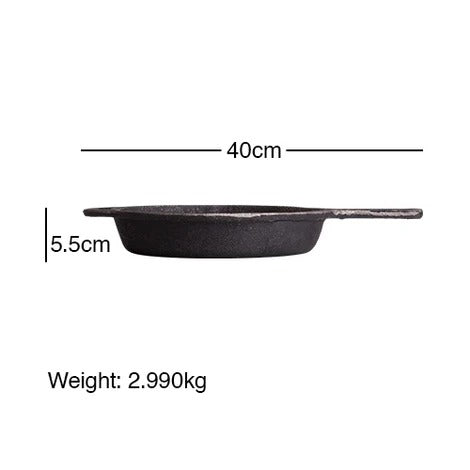 Iron Skillet Mini Pan, Non-Stick Tawa Long Handle Pan Online,Grill, Frying Option,Iron Cookware for Sale